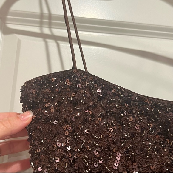 RETROFETE Sequin Dionne Dress in brown - Picture 14 of 15